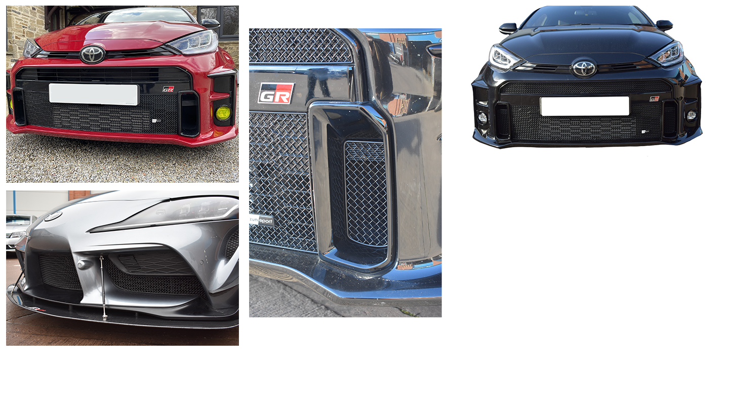 Zunsport Calandra Griglia Full Grille Per Toyota GR Supra MK5 (2019+) – Protezione Radiatore In Acciaio Inox, Nero